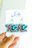 Handcrafted Wood Earrings- KC Women’s Soccer