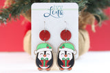 Hand-Painted Wood Earrings- Gifting Penguin