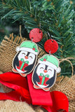 Hand-Painted Wood Earrings- Gifting Penguin