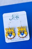 Handcrafted Wood Earrings- KC Sluggerrr