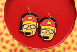 Handcrafted Wood Earrings- Coach Reid