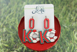 Handcrafted Wood Earrings- KC Baby!