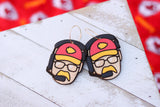 Handcrafted Wood Earrings- Coach Reid
