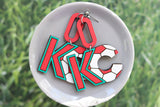 Handcrafted Wood Earrings- KC Baby!