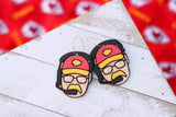 Handcrafted Wood Earrings- Coach Reid