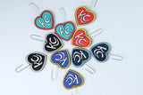 Handcrafted Wood Earrings- KC Hearts