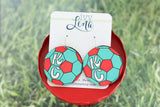Handcrafted Wood Earrings- KC Women’s Soccer