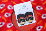 Handcrafted Wood Earrings- Mahomes