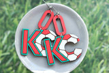 Handcrafted Wood Earrings- KC Baby!