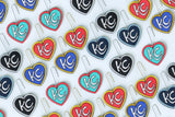 Handcrafted Wood Earrings- KC Hearts