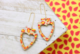 Handcrafted Wood Earrings- KC Football