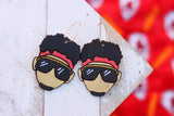 Handcrafted Wood Earrings- Mahomes