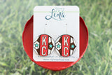 Handcrafted Wood Earrings- KC Baby!