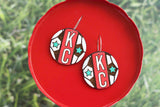 Handcrafted Wood Earrings- KC Baby!