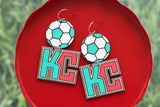 Handcrafted Wood Earrings- KC Baby!