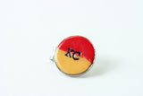 Handcrafted Polymer Clay- KC Golf ball Marker with Magnetic Visor Clip