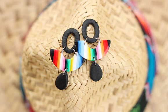 Handcrafted Polymer Clay Earrings- Fiesta