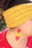 **Preorder** Handcrafted Polymer Clay Earrings- Chiefs
