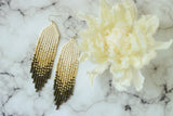 Handcrafted Beaded Fringe Earrings