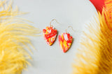 Handcrafted Polymer Clay Earrings- Chiefs