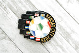 World Soccer in Kansas City Sticker