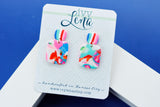Handcrafted Polymer Clay Earrings- Vibrant Mix