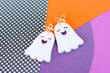 Handcrafted Polymer Clay Earrings- Giggle Ghosts