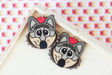 Handcrafted Wood Earrings- KC Wolf