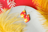 Handcrafted Polymer Clay Earrings-KC Floral- Small