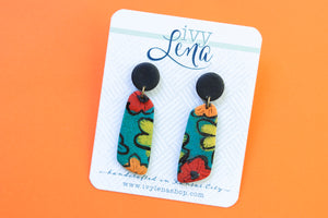 Handcrafted Polymer Clay Earrings- Fun Floral