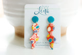 Handcrafted Polymer Clay Earrings- Spots of Fall