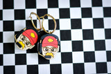 Handcrafted Wood Earrings- Reid Hoop Charms