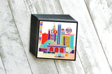 Square Kansas City Skyline Sticker