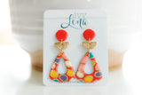 Handcrafted Polymer Clay Earrings- Spots of Fall