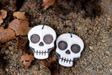 Handcrafted Polymer Clay Earrings- Skulls