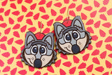 Handcrafted Wood Earrings- KC Wolf