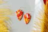 Handcrafted Polymer Clay Earrings- Chiefs