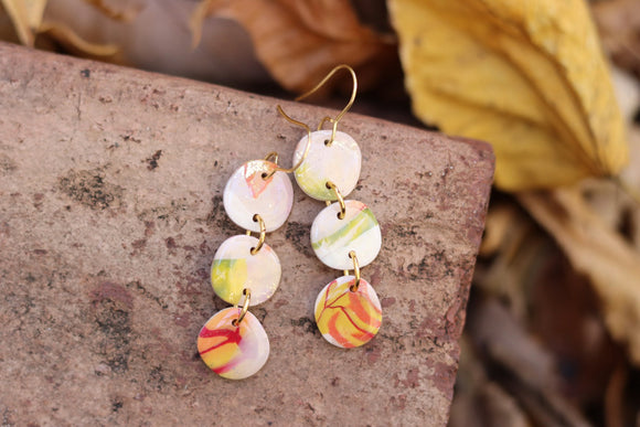 Handcrafted Polymer Clay Earrings- Fall Mix-Up