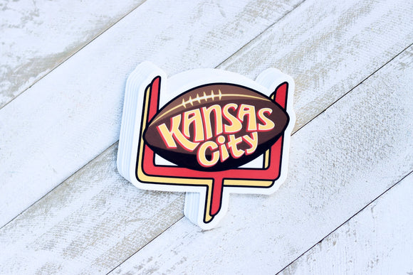 KC Football Goal Sticker