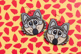 Handcrafted Wood Earrings- KC Wolf