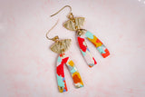 Handcrafted Polymer Clay Earrings- Warm Fall Arch Mix