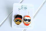 **Made-to-order** Handcrafted 3D Printed Earrings- Bromance