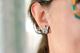 Handcrafted Wood Stud Earrings- KC Wolf