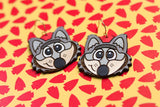 Handcrafted Wood Earrings- KC Wolf