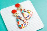 Handcrafted Polymer Clay Earrings- Spots of Fall