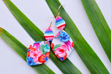 Handcrafted Polymer Clay Earrings- Vibrant Floral
