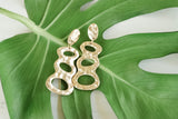 Handcrafted Polymer Clay Earrings- Gold