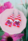 Handcrafted 3D Printed Earrings- Valentine’s Gnome