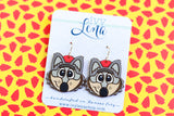 Handcrafted Wood Earrings- KC Wolf