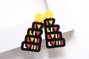 Handcrafted Wood Earrings- Super Bowl Wins